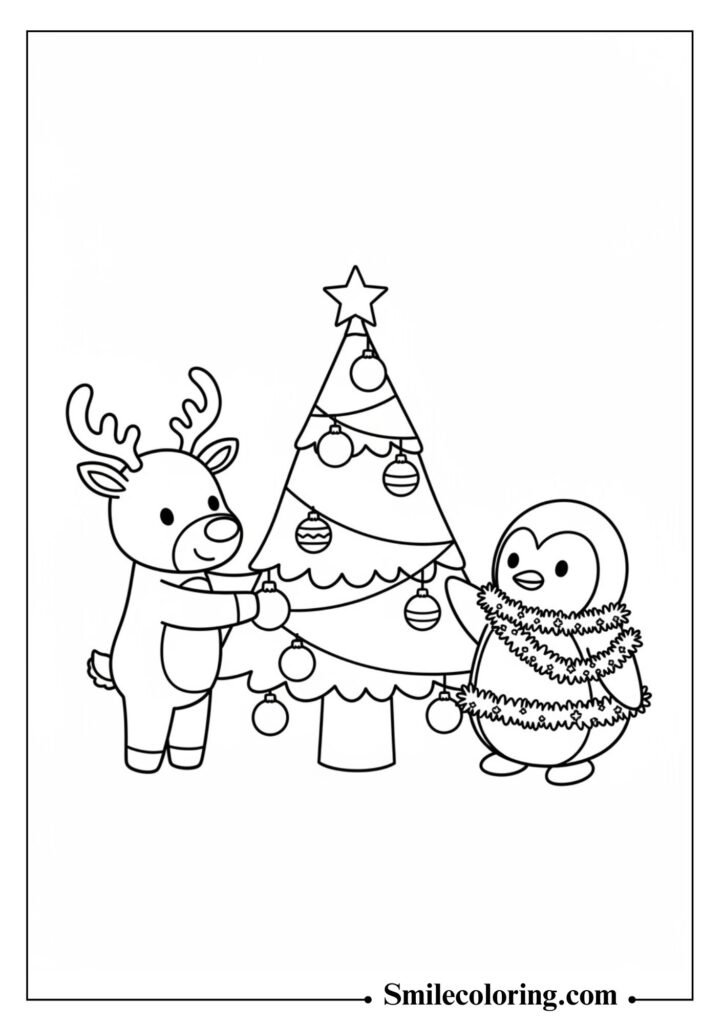 Animals Under the Christmas Tree