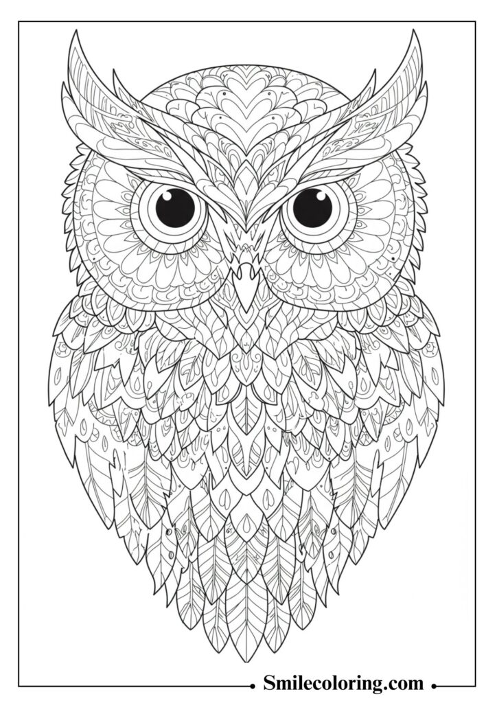 Artistic Owl Portrait