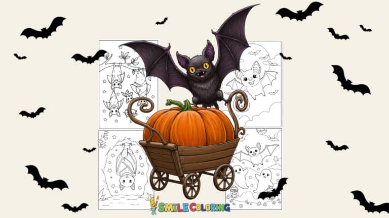 Bat coloring pages