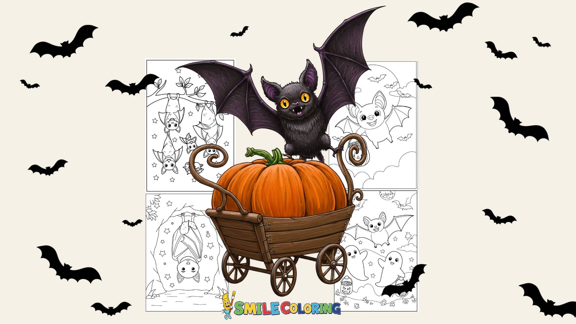 Bat coloring pages