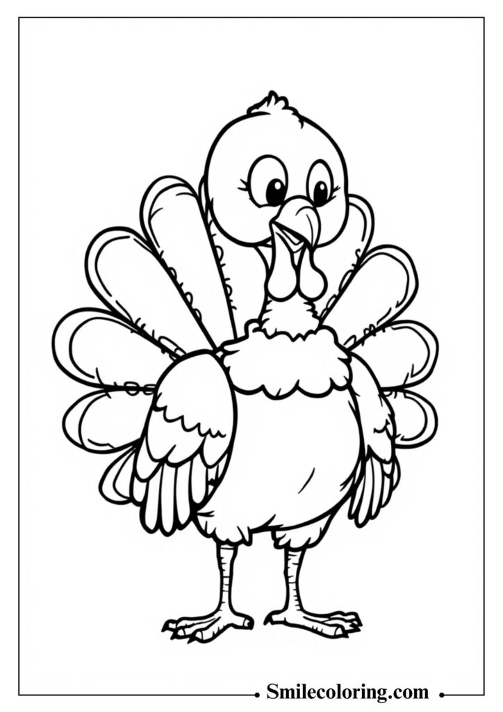 Cute Cartoon Turkey