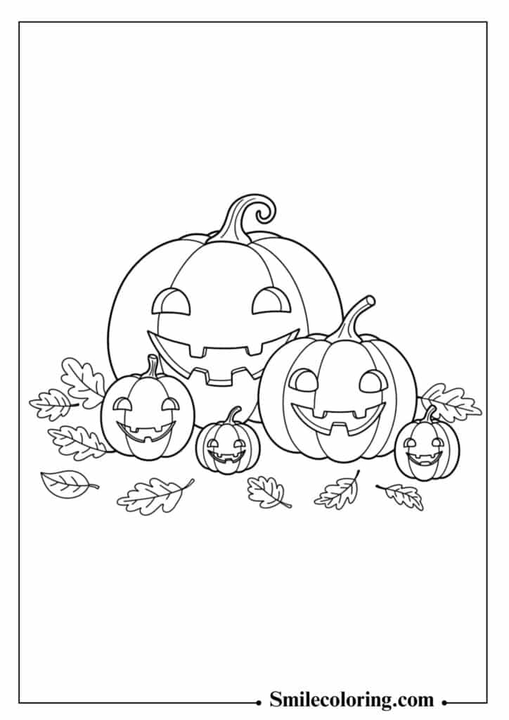 Cute Pumpkin Family