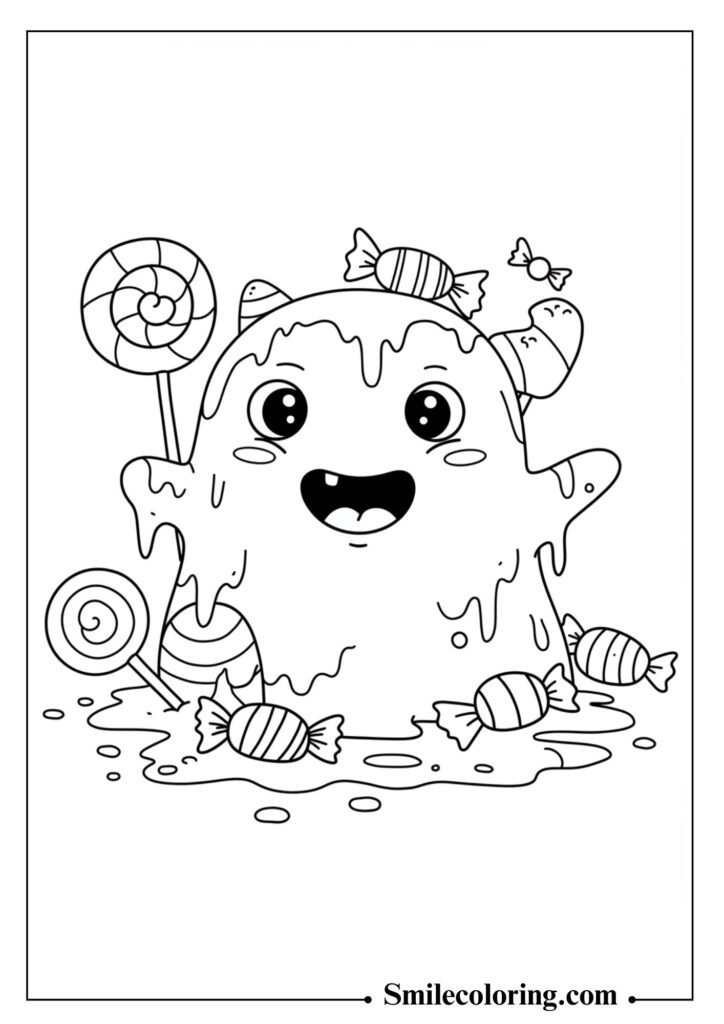 Frankenstein Monster with Candy Bag
