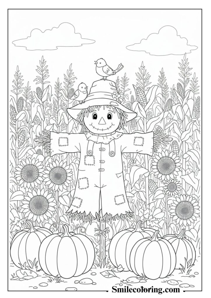 Friendly Fall Scarecrow