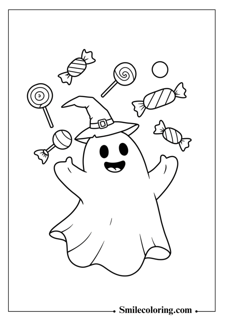 Ghost Playing with Candy