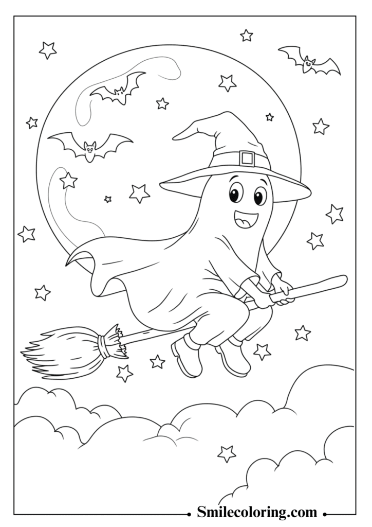 Ghost Riding a Broomstick