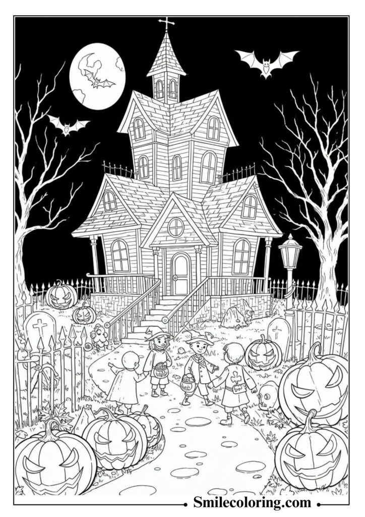 Halloween Night at the Haunted House