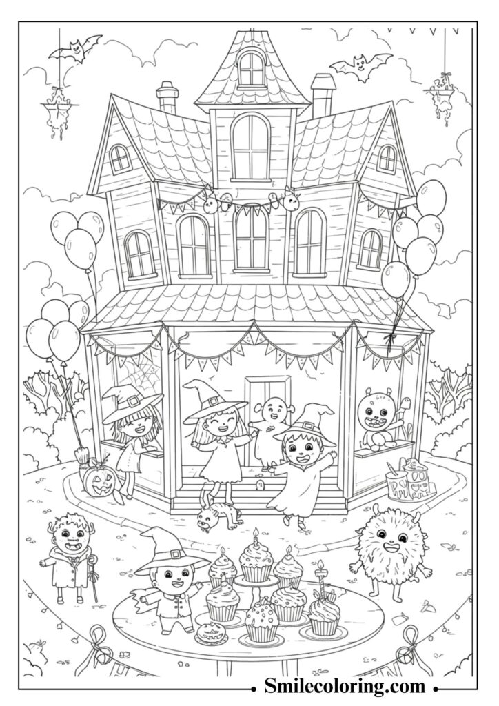 Haunted House with Halloween Party