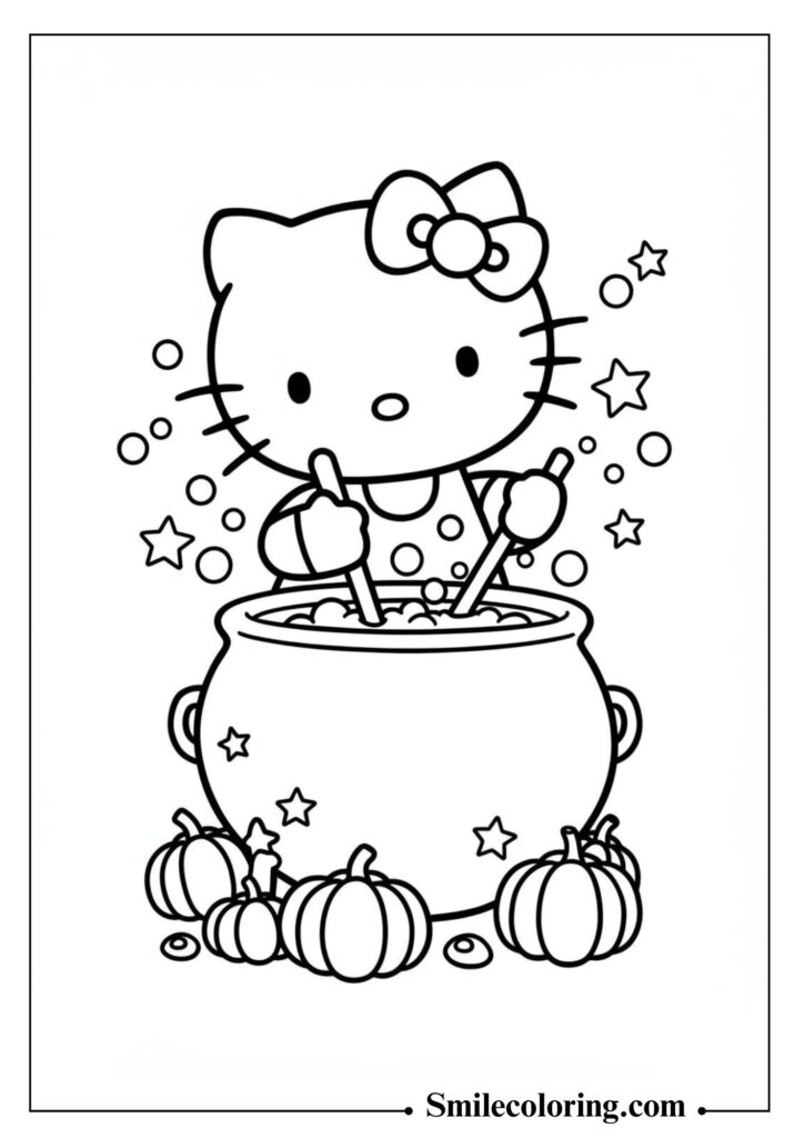 Hello Kitty and Magic Cauldron