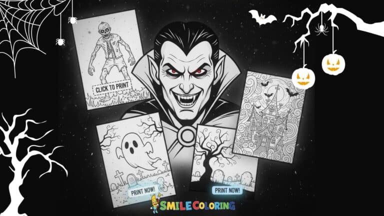 Horror coloring pages