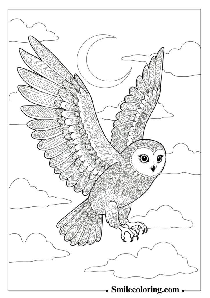 Night Owl and Moon