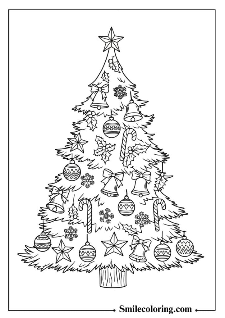 Ornament-Filled Tree Design