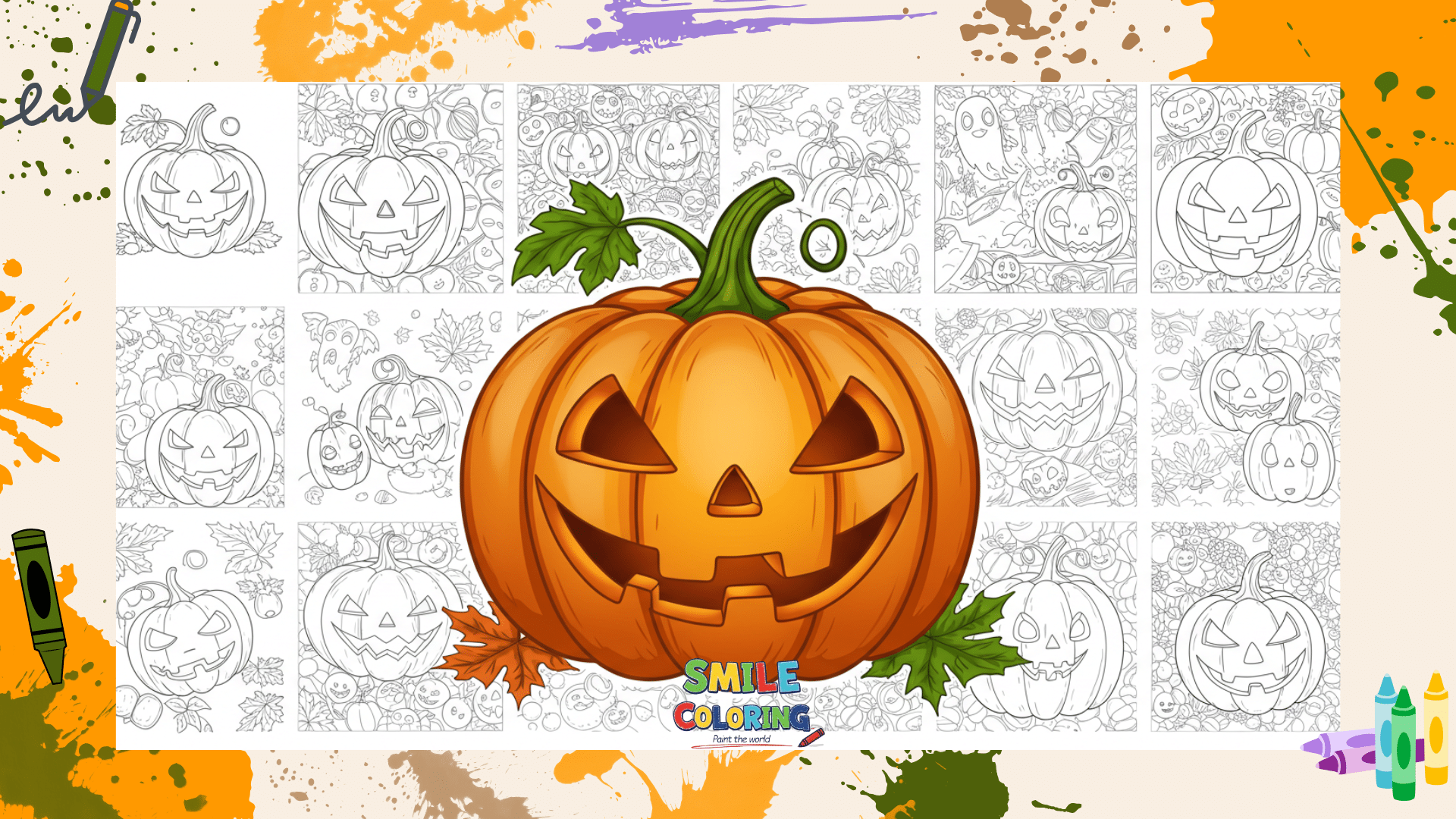 Pumpkin coloring pages