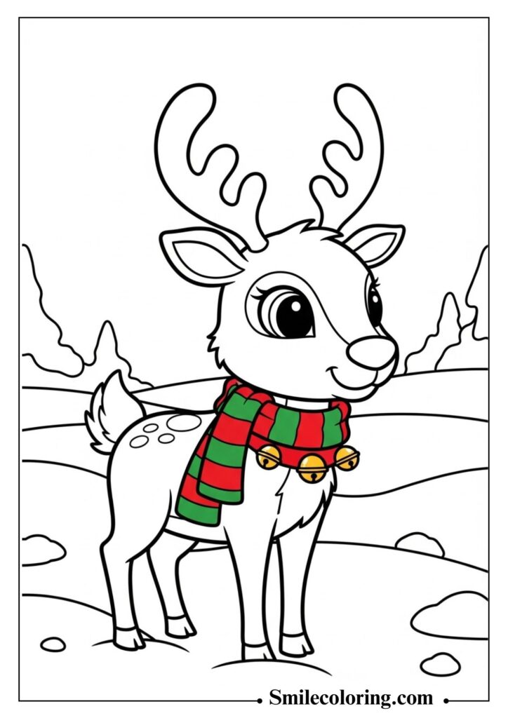 Reindeer in Snow