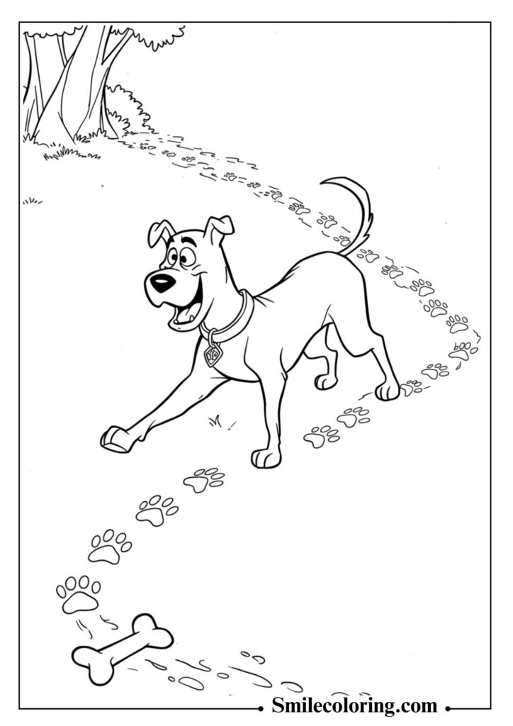 Scooby-Doo and Paw Prints Maze