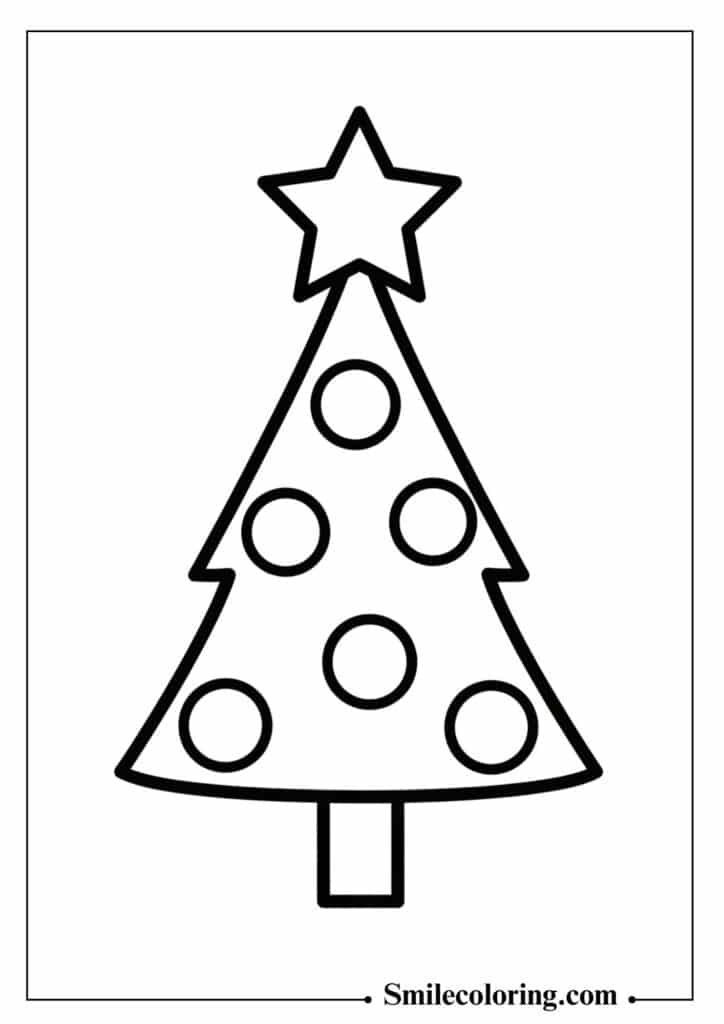 Simple Christmas Tree for Toddlers