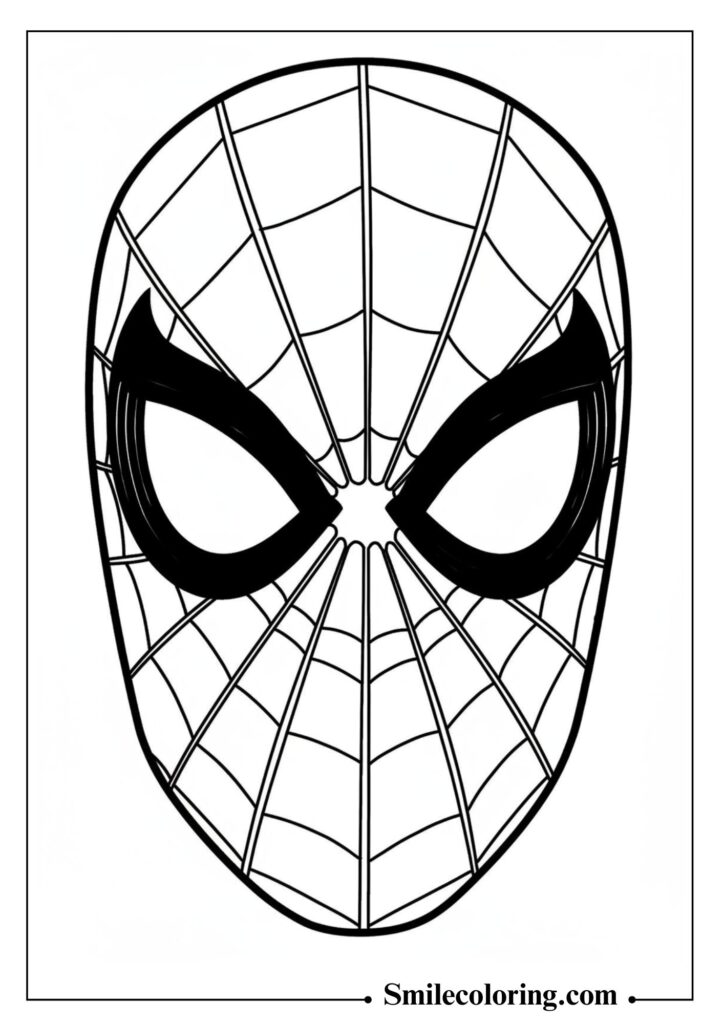 Spider-Man Mask Close-Up