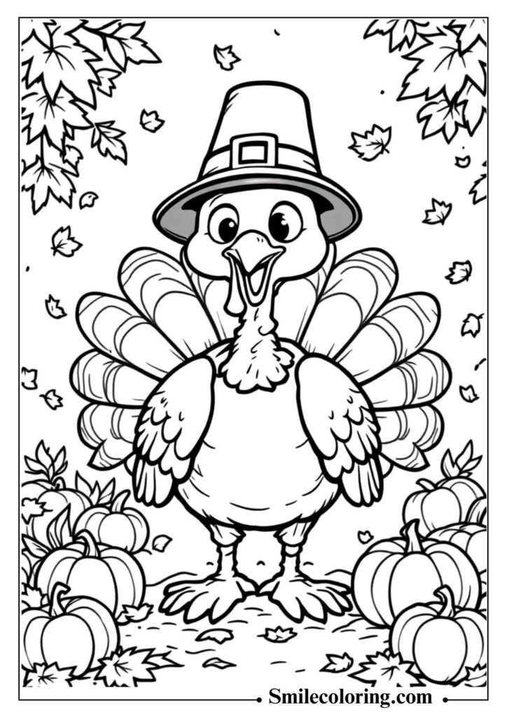 Thanksgiving Turkey with Pilgrim Hat