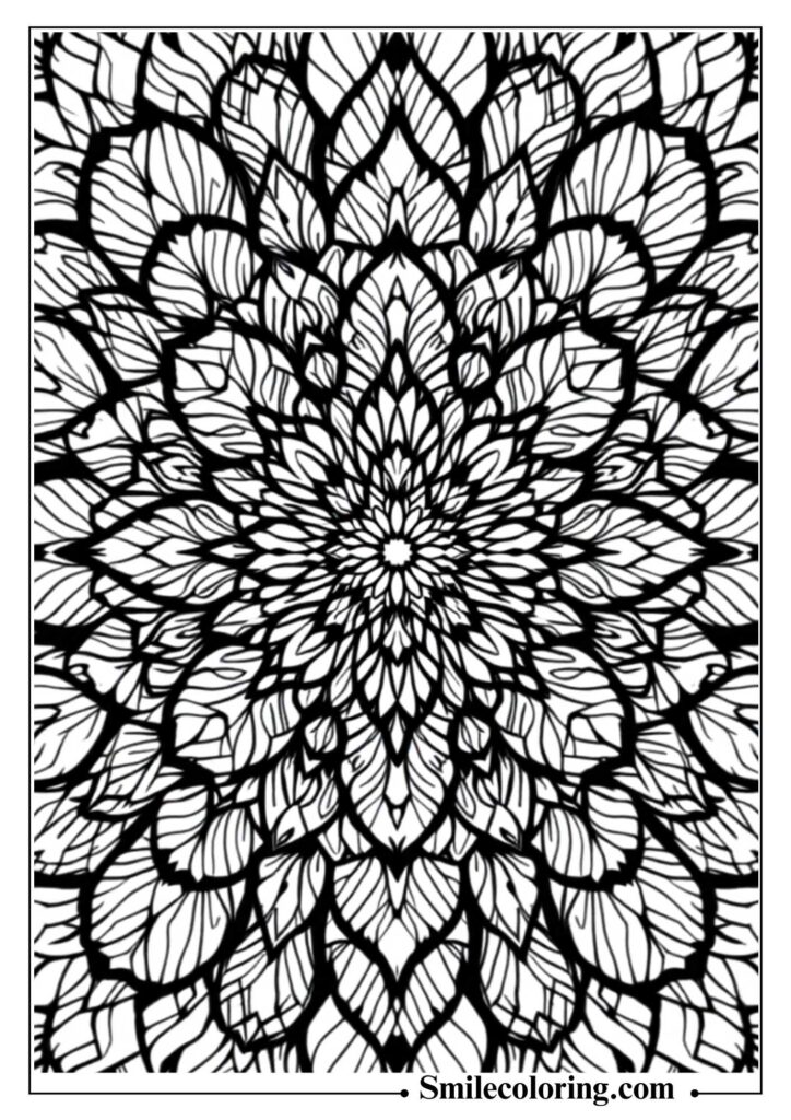 Turkey Feather Pattern Design