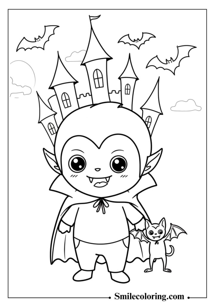 Vampire Monster in a Castle