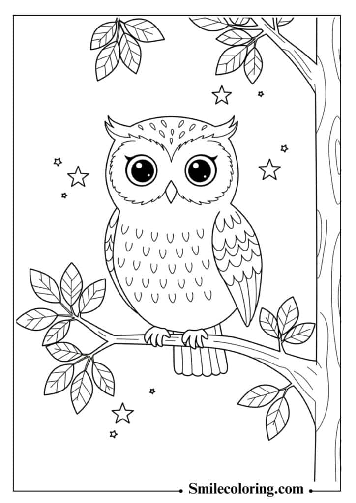 Whimsical Forest Owl