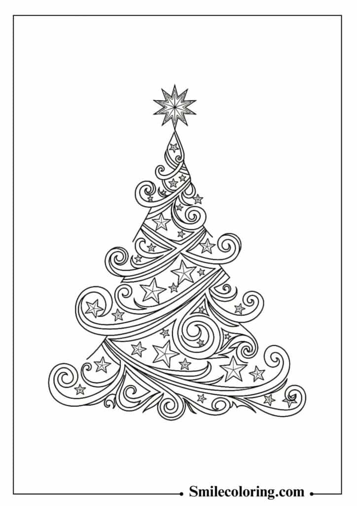 Whimsical Swirly Tree