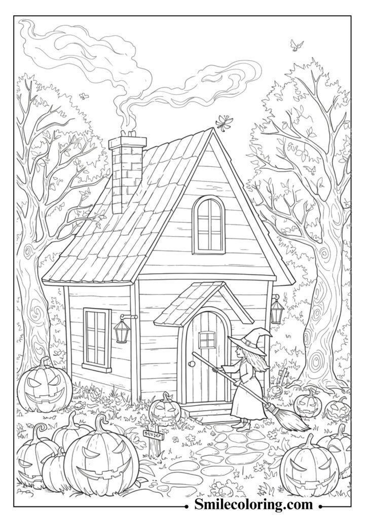Witch in Her Forest Cottage