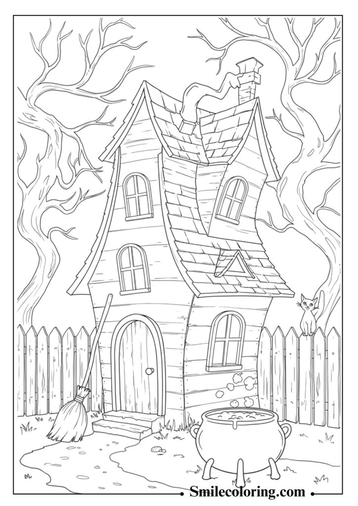 Witch’s Haunted Cottage in the Woods