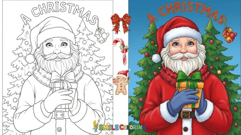 christmas tree coloring page