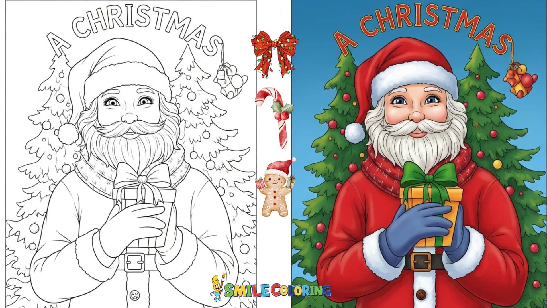 christmas tree coloring page