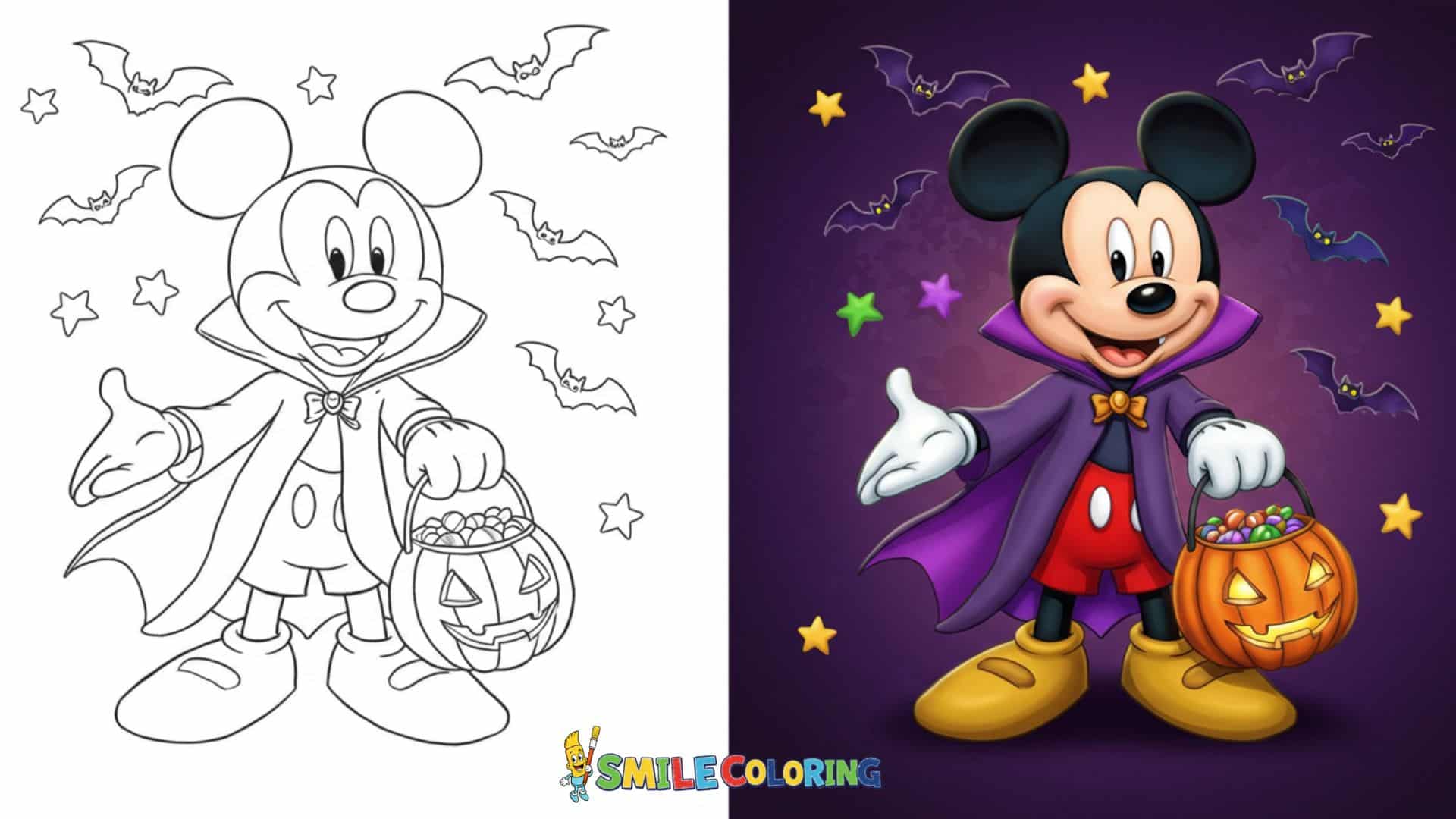 disney halloween coloring pages