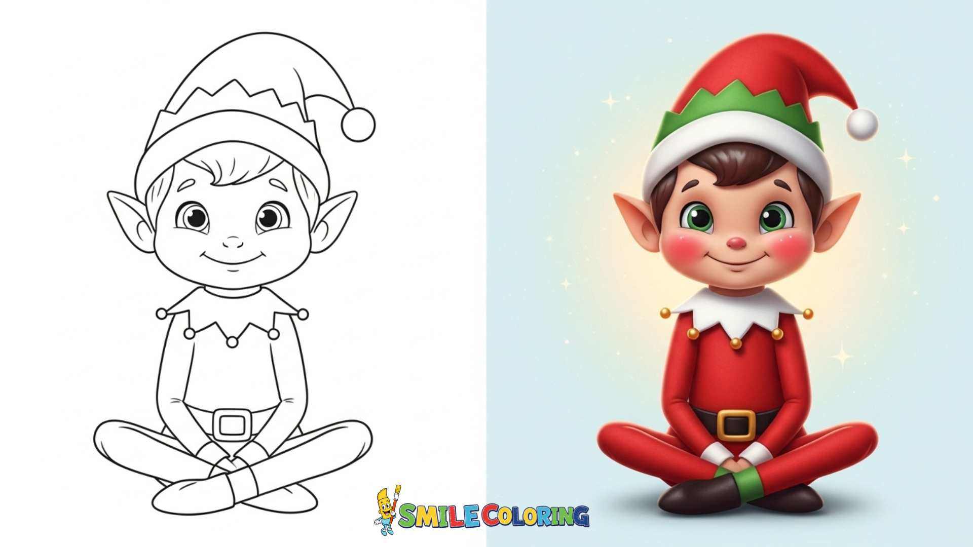 elf on the shelf coloring pages