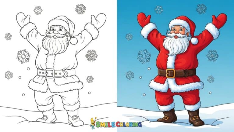 santa claus coloring pages