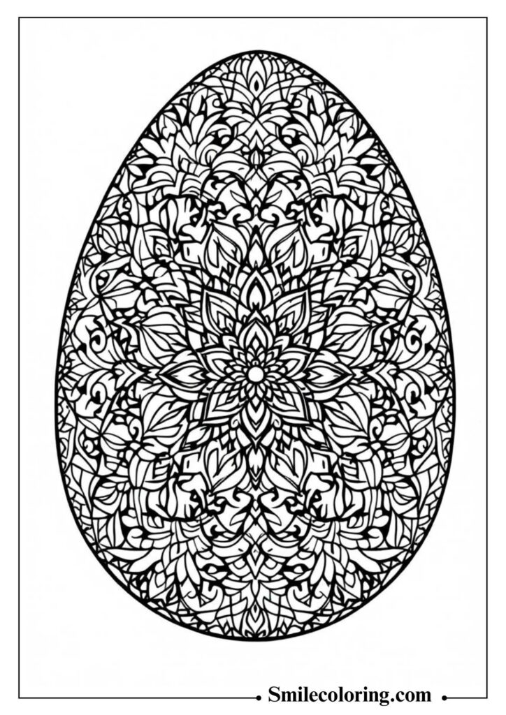 Easter Mandala Egg