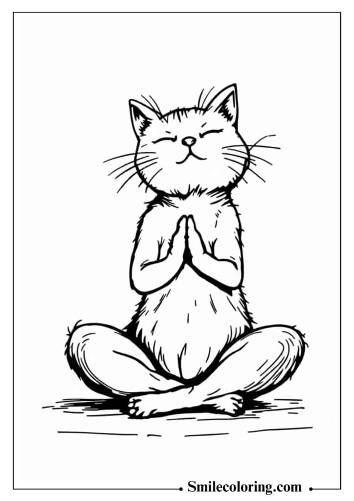 Yoga Cat Stretching